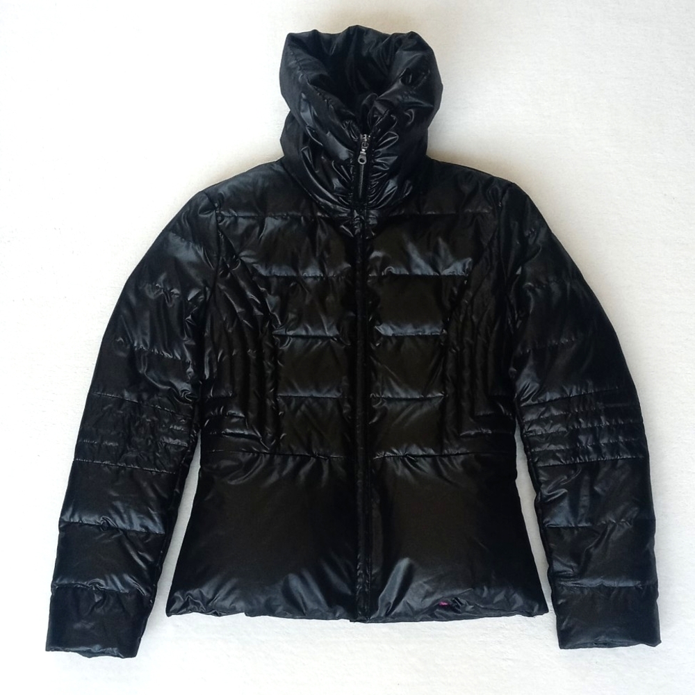 DKNY Women’s Black Down Quilted Puffer Long Sleeve Waist Length Coat XS - Picture 8 of 16